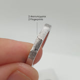 LOVE PRINT WEDDING BANDS
