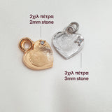 LOVE PRINT HEART NECKLACE